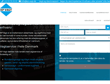 Tablet Screenshot of kp-vagt.dk